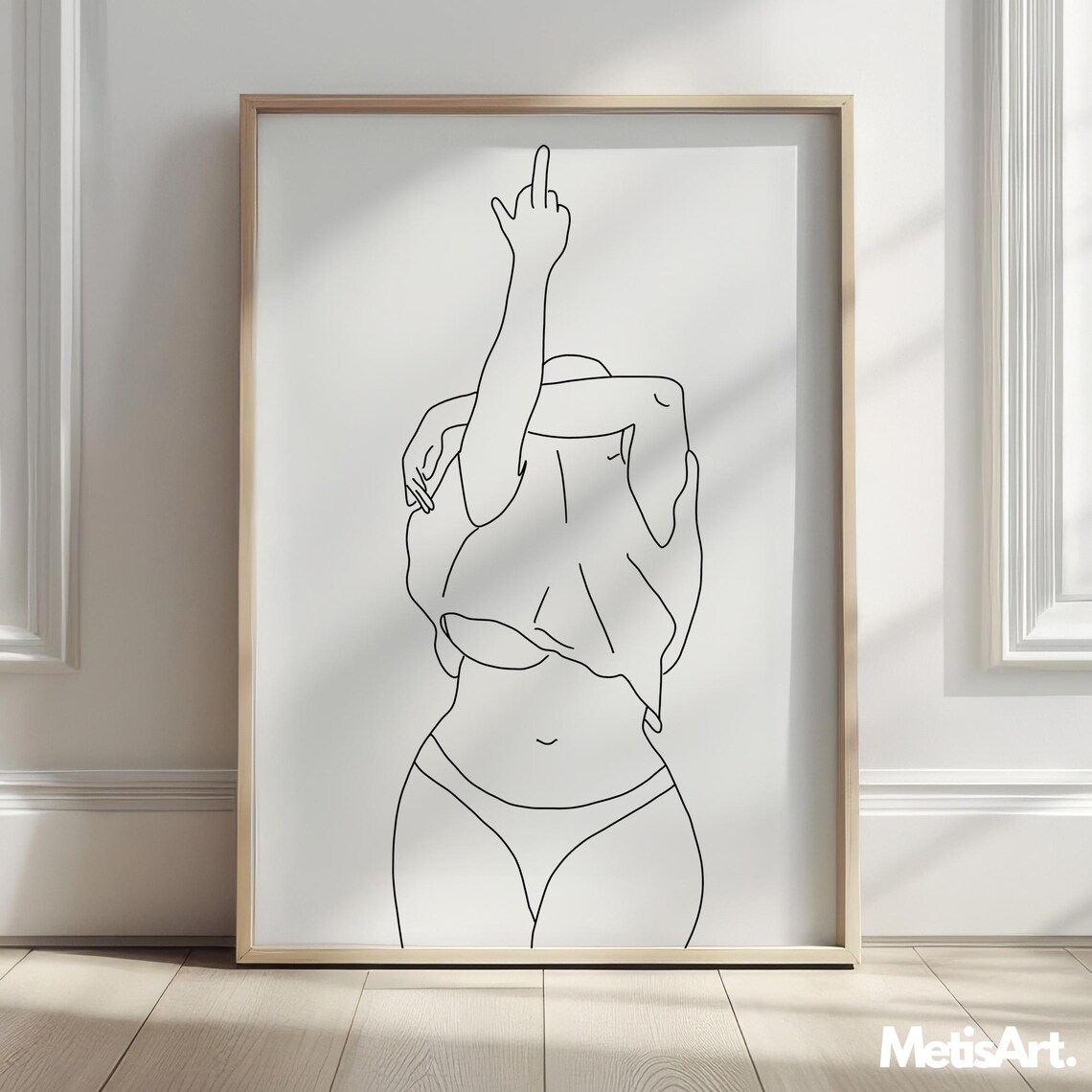 Body Positive Curvy Woman Feminist Art Print