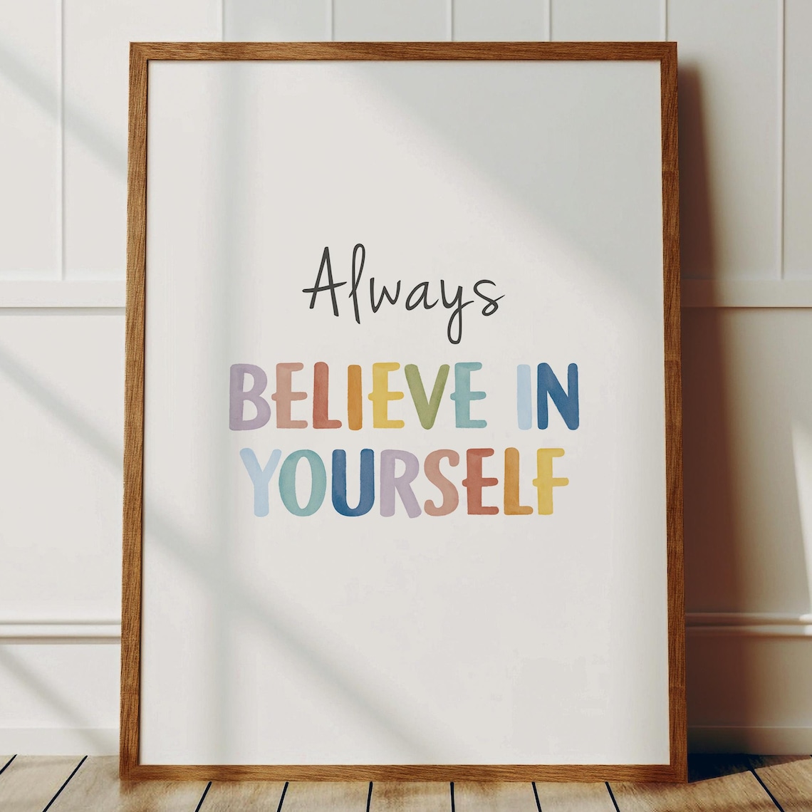 Always Believe In Yourself Positive Affirmation Art Print - Image 7