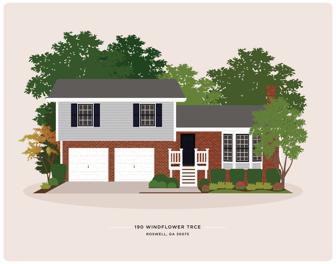 House Portrait, Drawing Style - Image 2