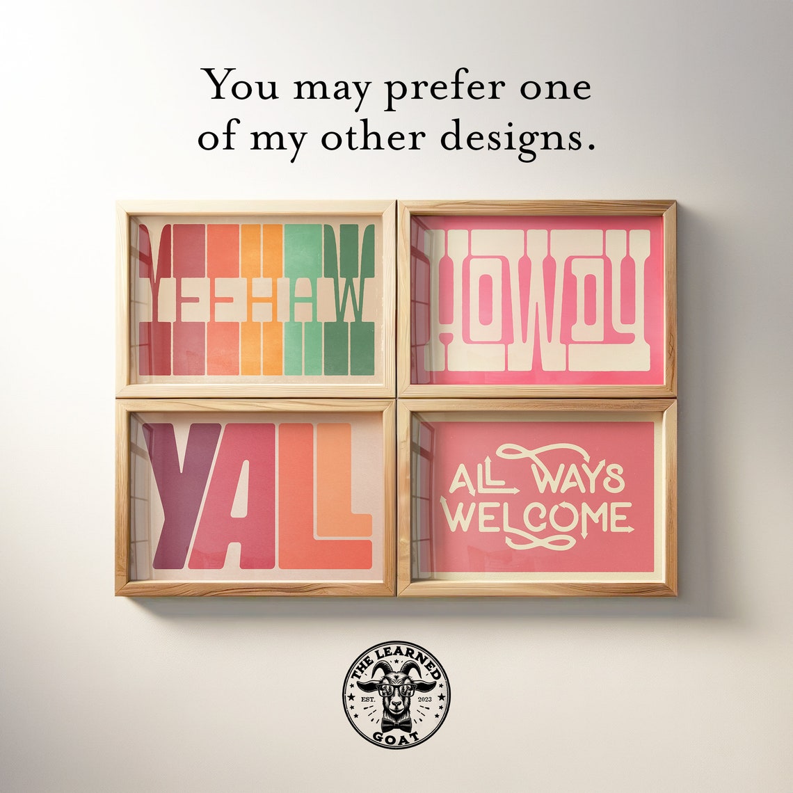 Pastel Rainbow Happy Typography Cheerful Nursery Style Poster - Image 4