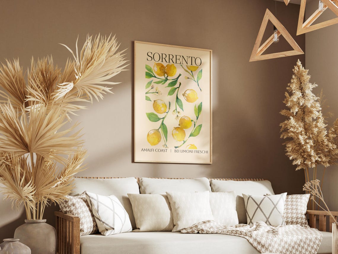 Sorrento Lemon Amalfi Art Print, Kitchen Decor - Image 5
