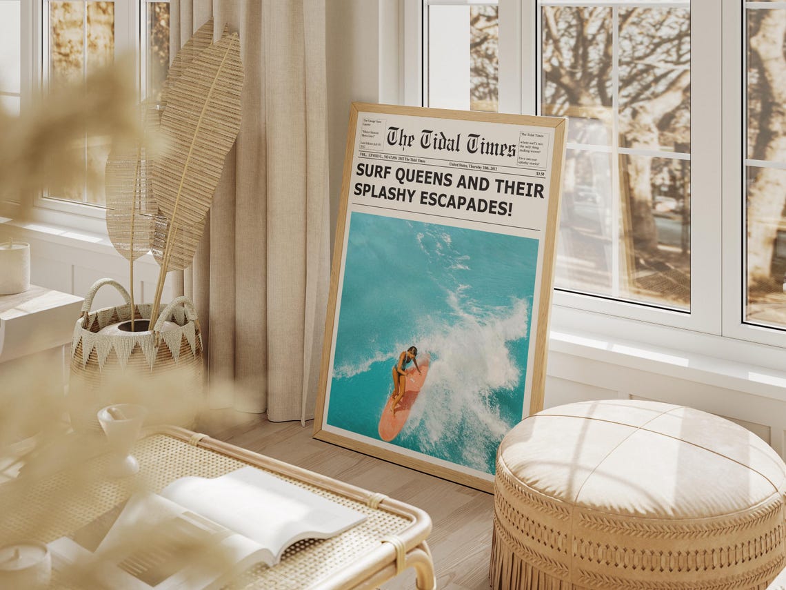 Coastal Magazine New York Times Retro Poster - Image 3