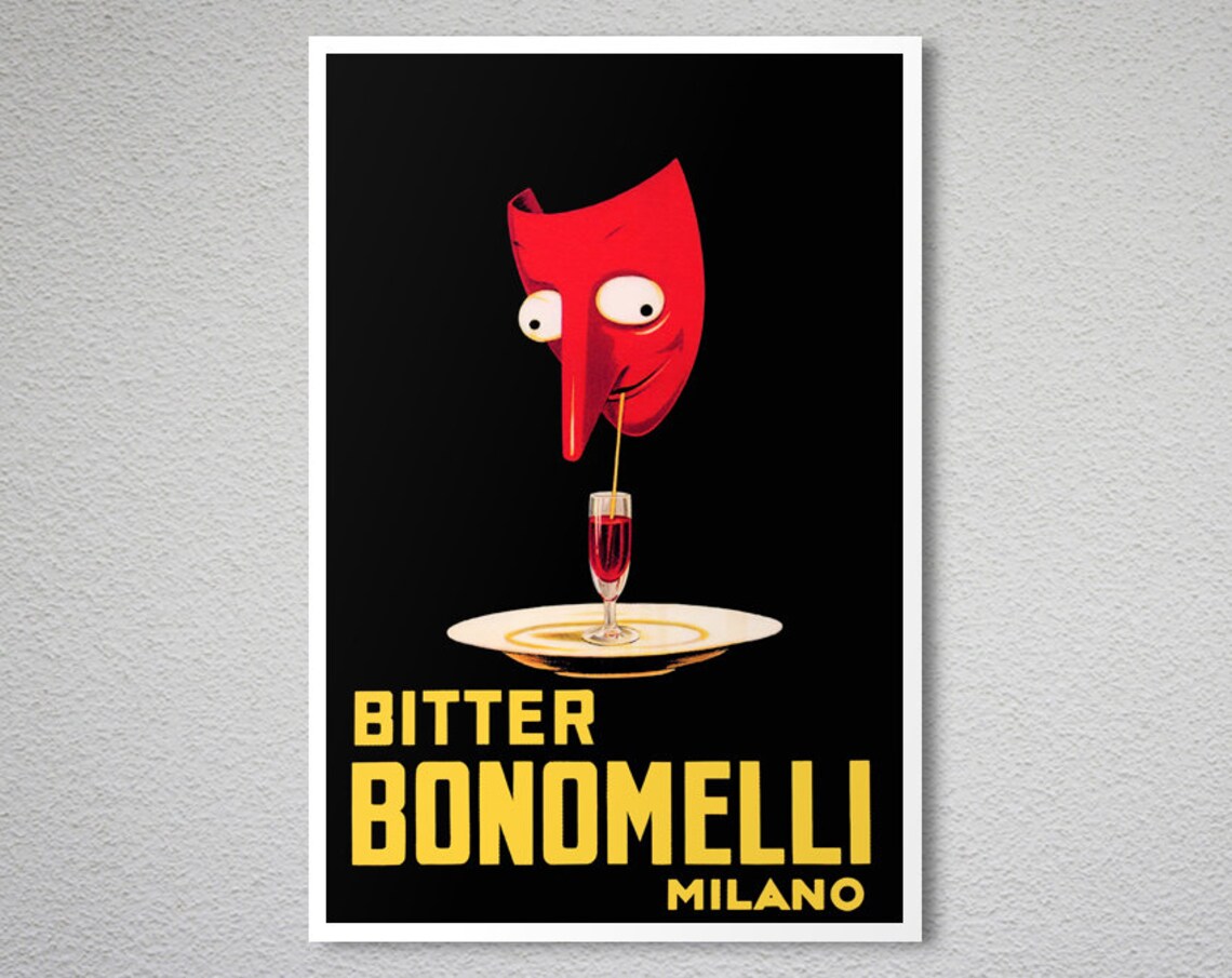 Bitter Bonomelli Vintage Food Drink Poster - Image 2