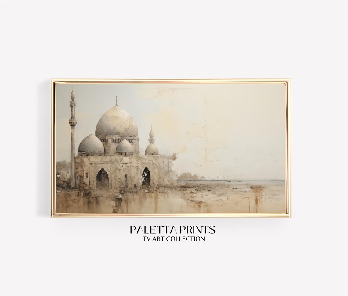 Antique Islamic Mosque, Middle Eastern Art Print - Image 3