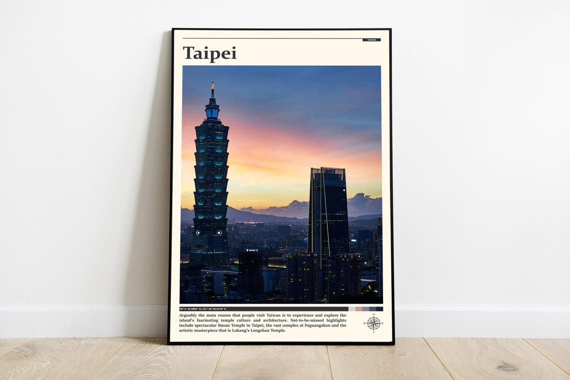 Travel Photography Taipei Print Taipei Wall Art Taipei Poster Taipei Photo Taipei Poster Print Taipei Wall Decor Taiwan