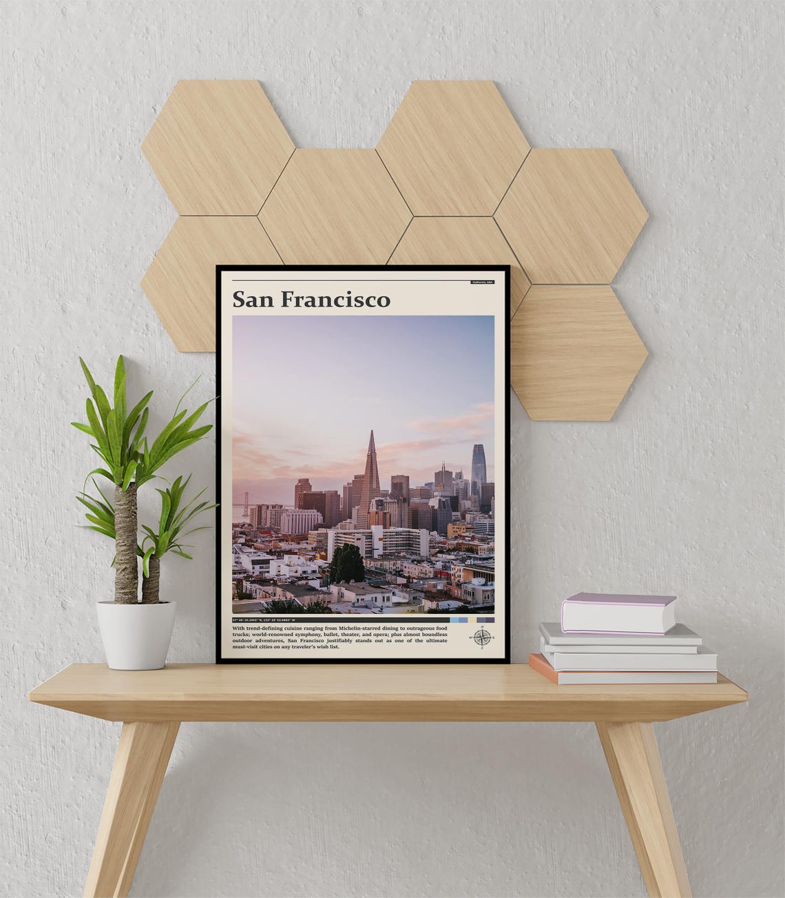San Francisco Skyline Transamerica Pyramid Dusk Photography Poster - Image 3