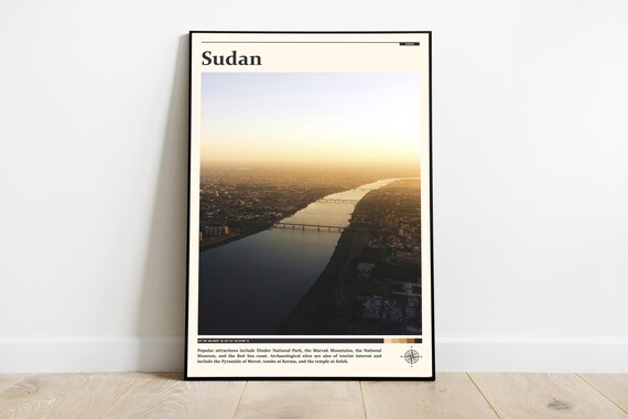 Sudan Print Sudan Wall Art Sudan Poster Sudan Photo Sudan Poster Print North Africa Wall Decor