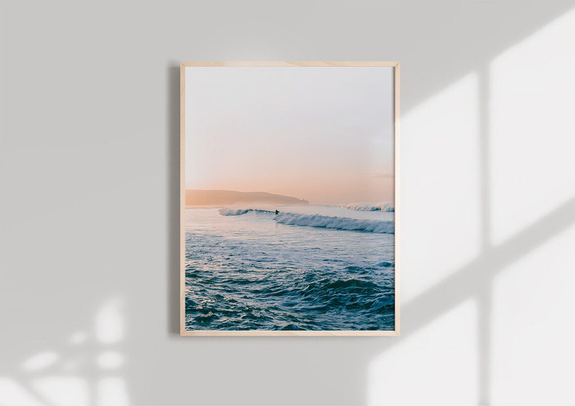 Surfboard Print, California Summer Travel Poster - Image 2
