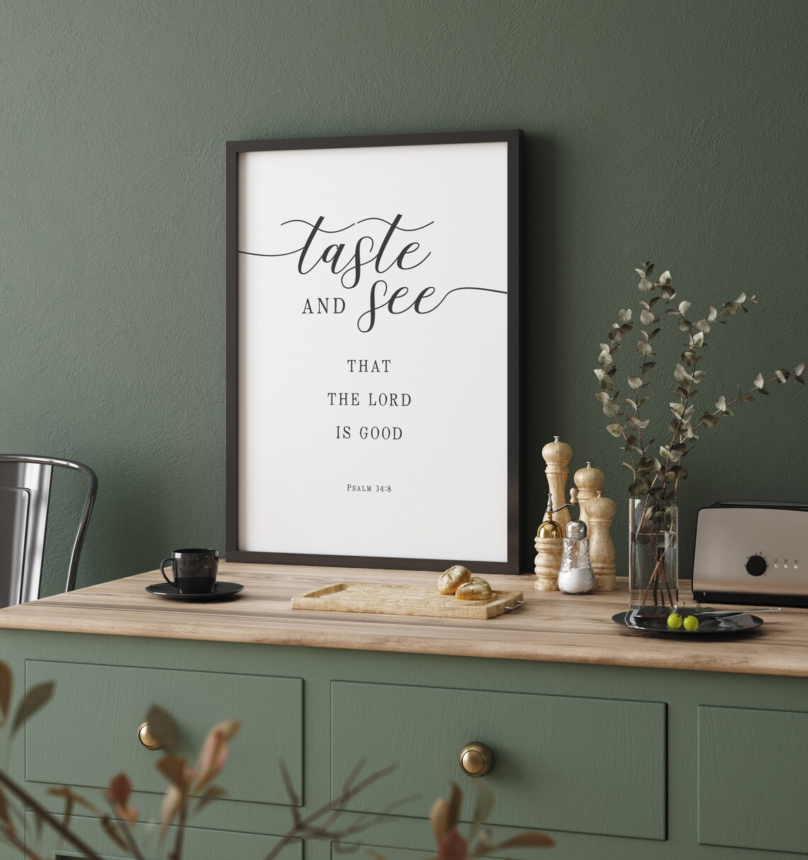 Taste And See That The Lord Is Good Bible Verse Art - Image 4