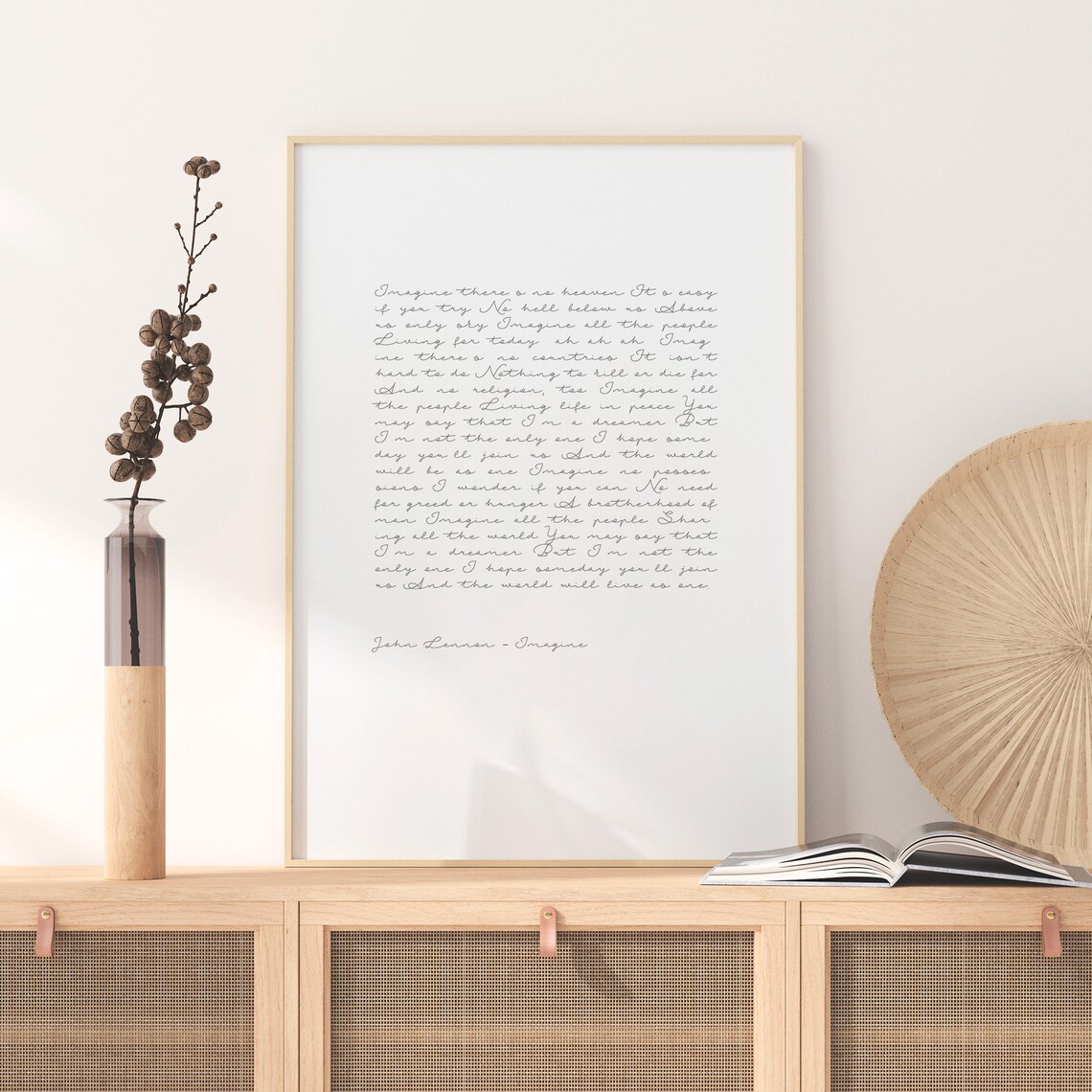 Custom Lyric Print Personalized Quote Art Print - Image 2