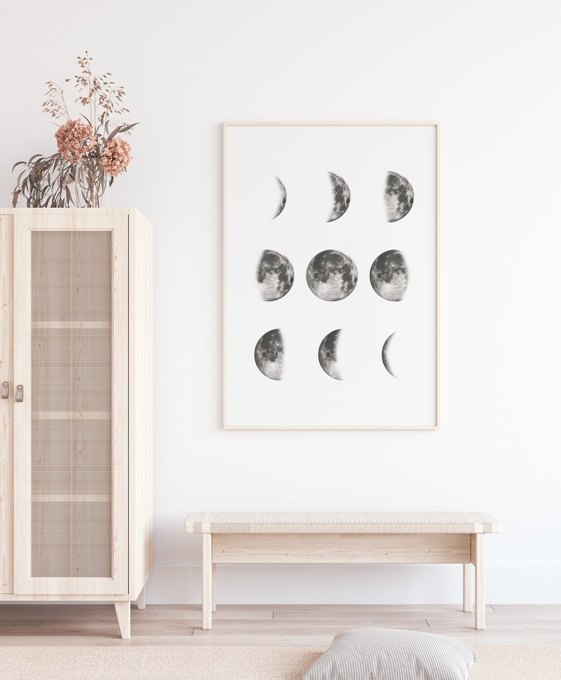 Moon Phases Minimal Wall Art Poster, Lune - Image 2
