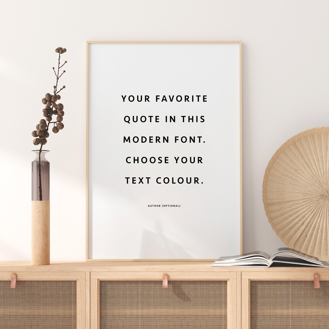 Custom Song Lyrics Quote Print, Modern Wall Art