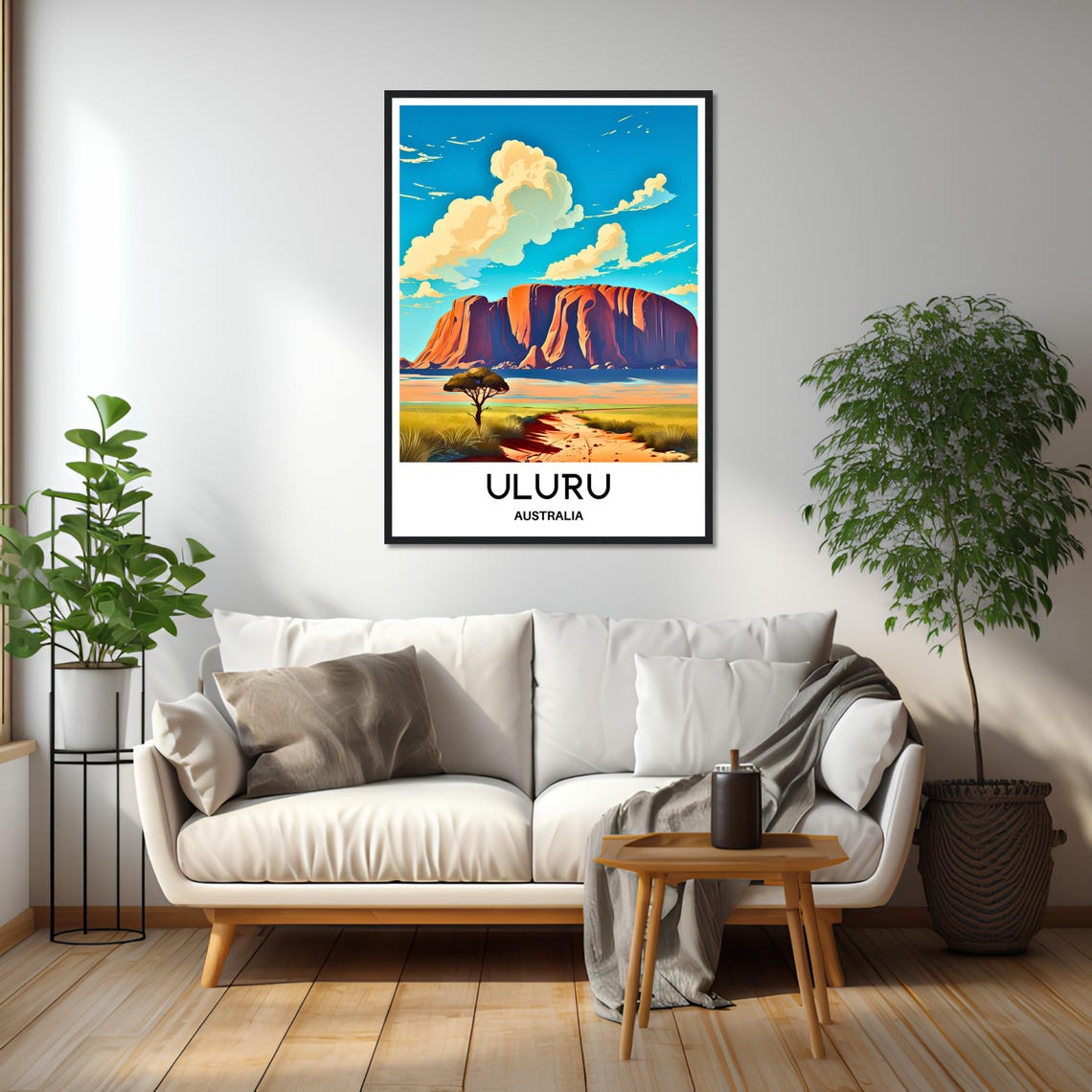 Uluru Australia Red Rock Desert Outback Sunset Travel Poster - Image 3