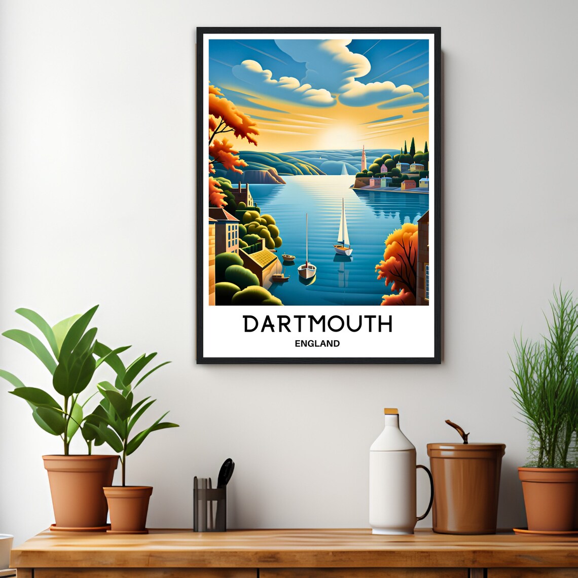 Dartmouth Travel Poster, Dartmouth Place Print - Image 3