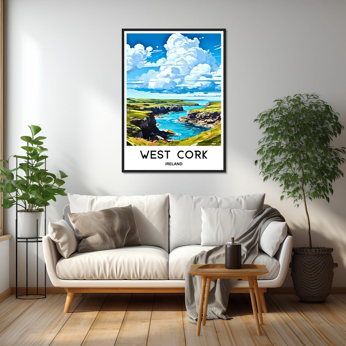West Cork Ireland Dramatic Cliffs Emerald Coast Travel Poster - Image 2