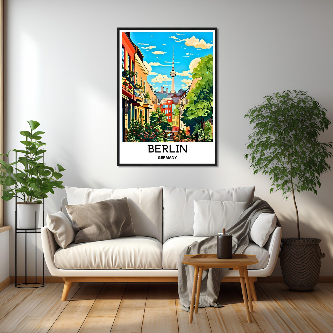 Berlin Germany Colorful Street With The Famous TV Tower Poster - Image 2