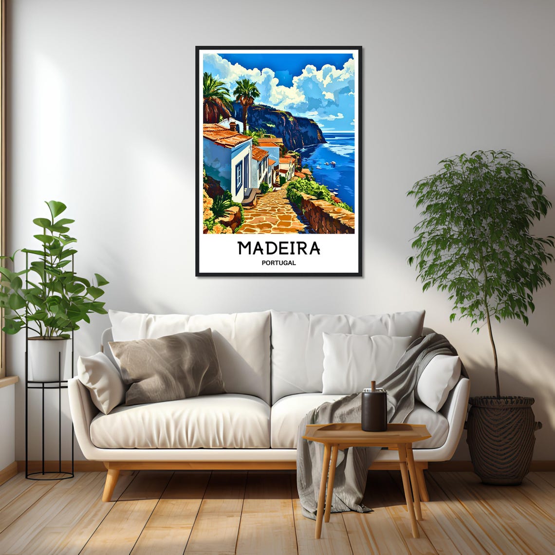 Madeira Travel Print Portugal Poster Portuguese Art Print Madeira Lover Gift Portugal Wall Hanging Art Madeira Island Home Office Decor - Image 2
