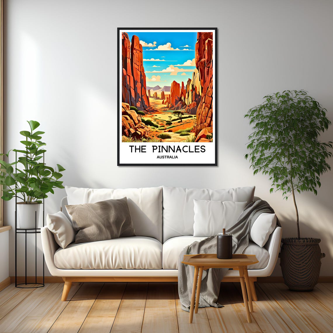 The Pinnacles Australia Red Rock Formations Desert Vista Poster - Image 2