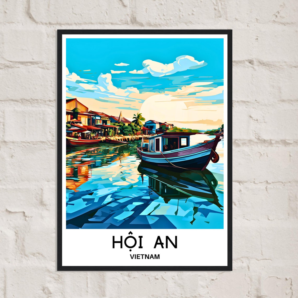 Hoi An Travel Poster Hoi An Travel Print Hoi An Vietnam Print Hoi An Art Print Hoi An Travel Gift Hoi An Wall Print Hoi An Art Gift Hoi An - Image 2