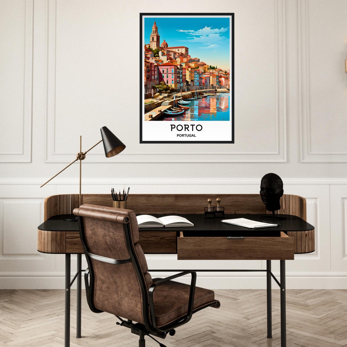 Porto Travel Poster Porto Travel Print Porto Gift Art Porto Travel Art Porto Portugal Print Porto Lover Gift Porto Travel Gift Porto Artwork - Image 2