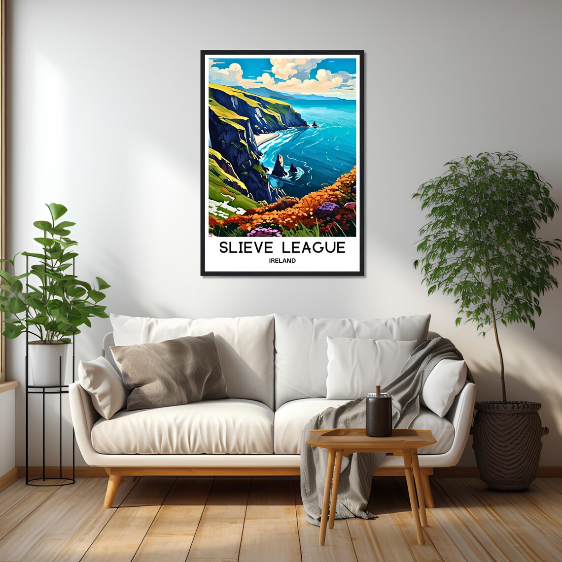 Slieve League Ireland Donegal Dramatic Sea Cliffs Travel Poster - Image 2