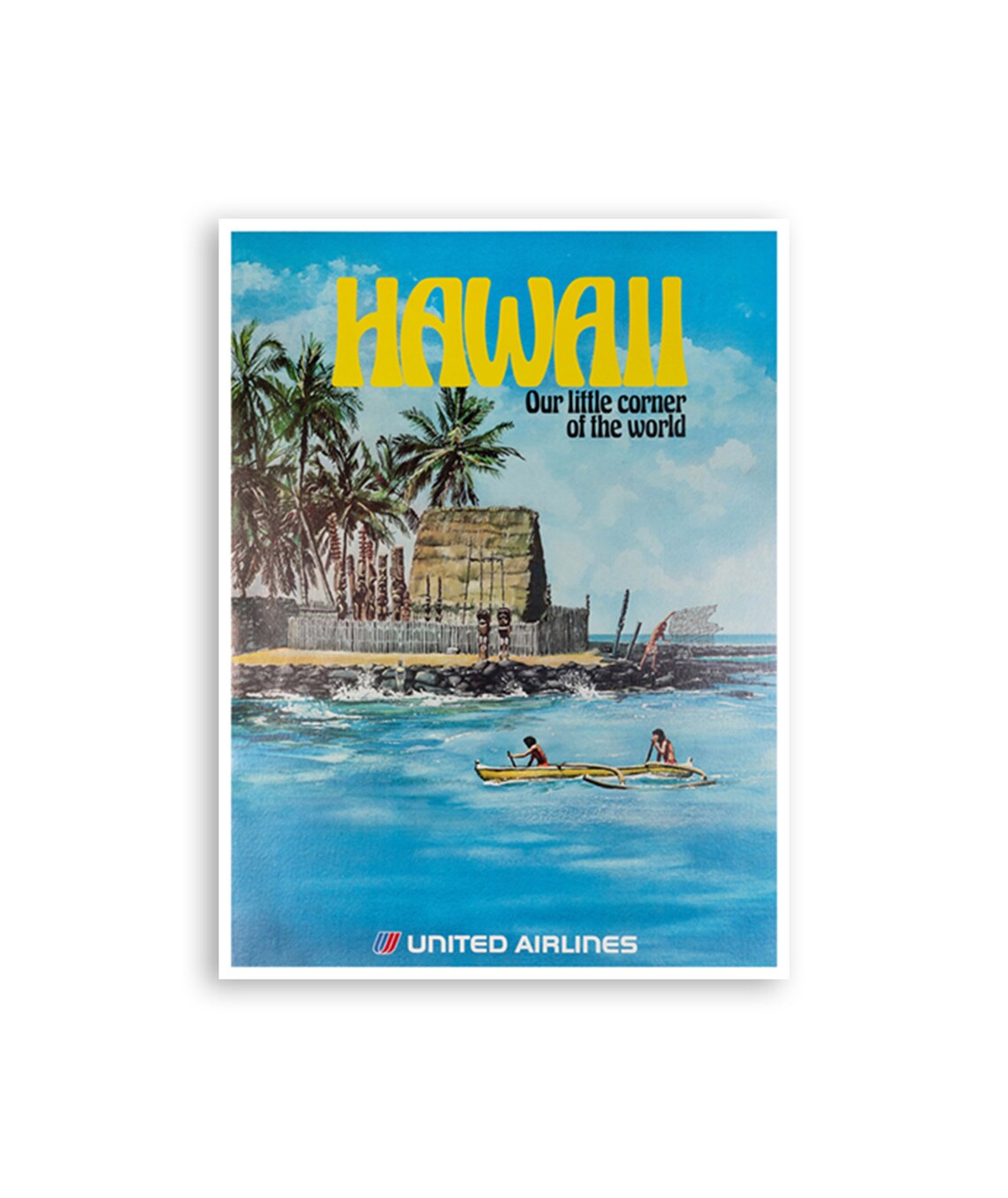 Hawaii Wall Art Retro Travel Poster Print Xr3581