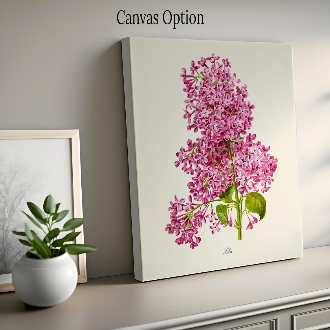 Lilac Flower Botanical Art Print, Floral Decor - Image 2