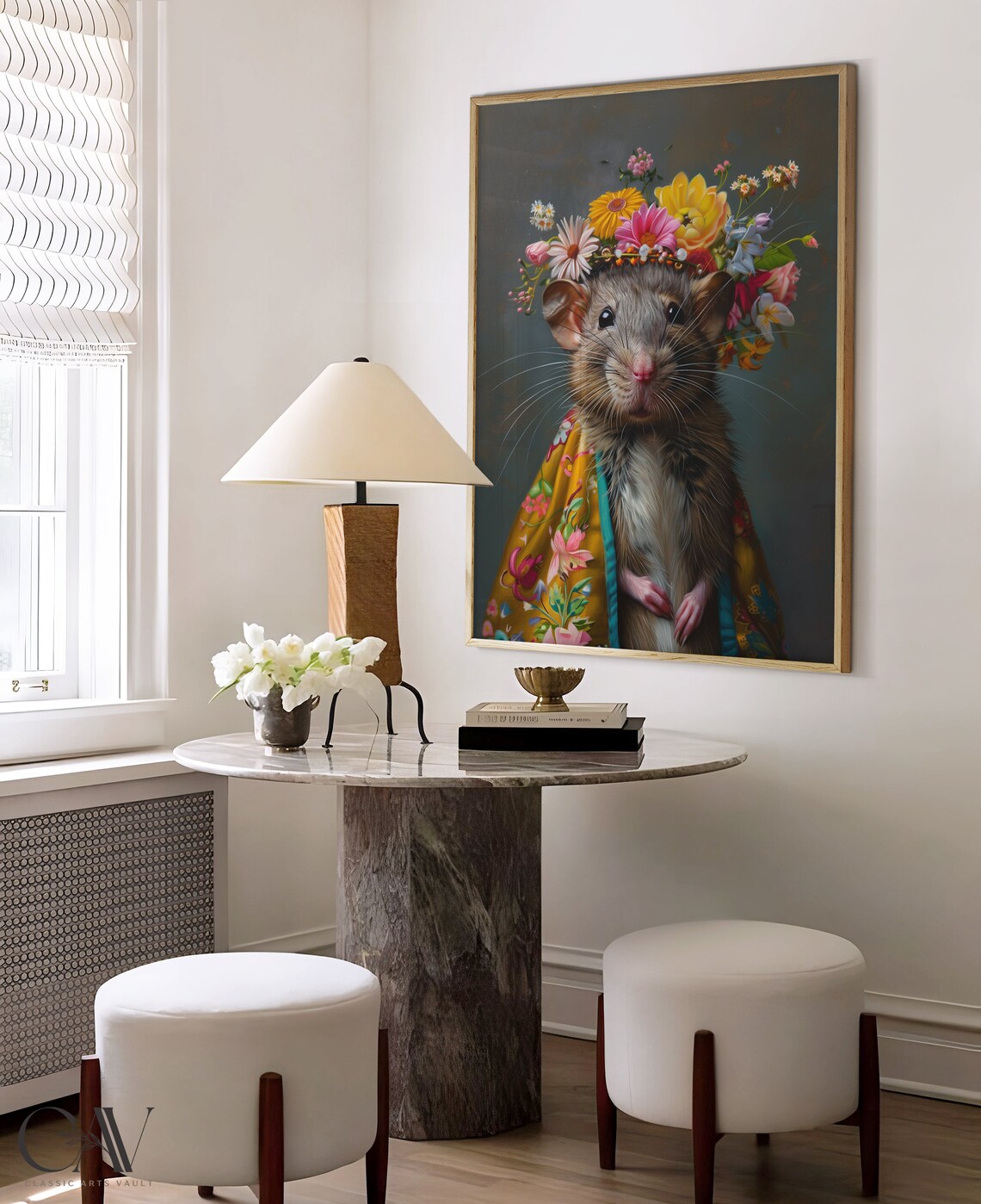 Rat Maximalist Eclectic Animal Portrait Art Print - Image 4