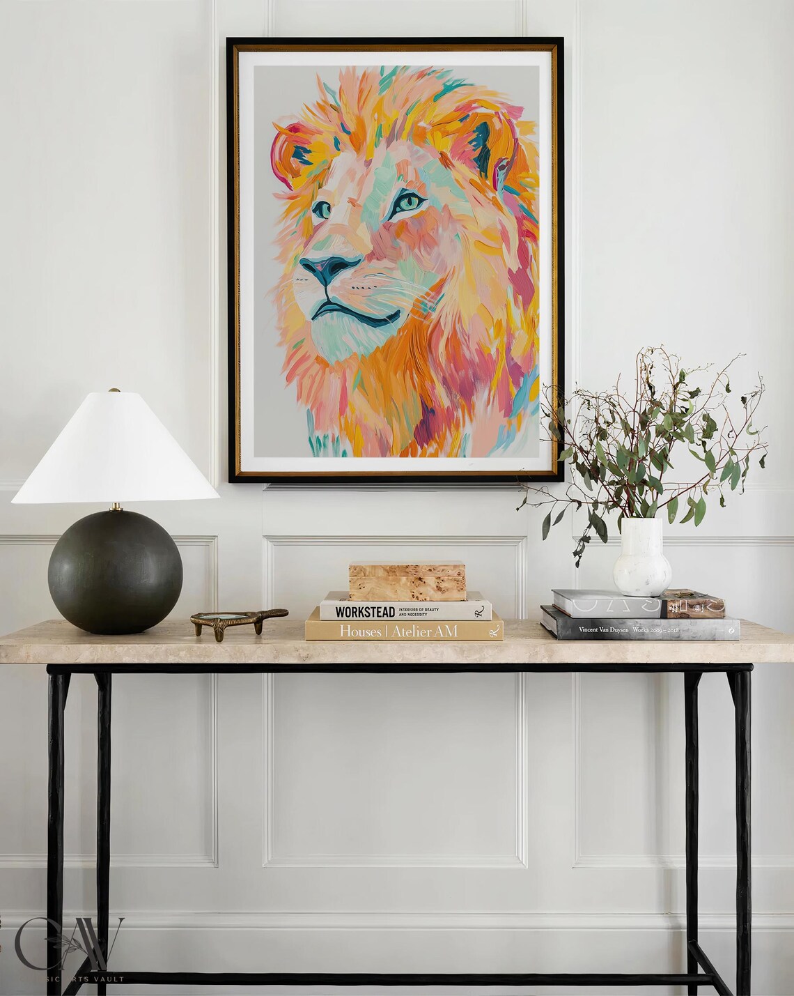 Colorful Lion Portrait Modern Pop Art Wildlife Animal Poster - Image 4