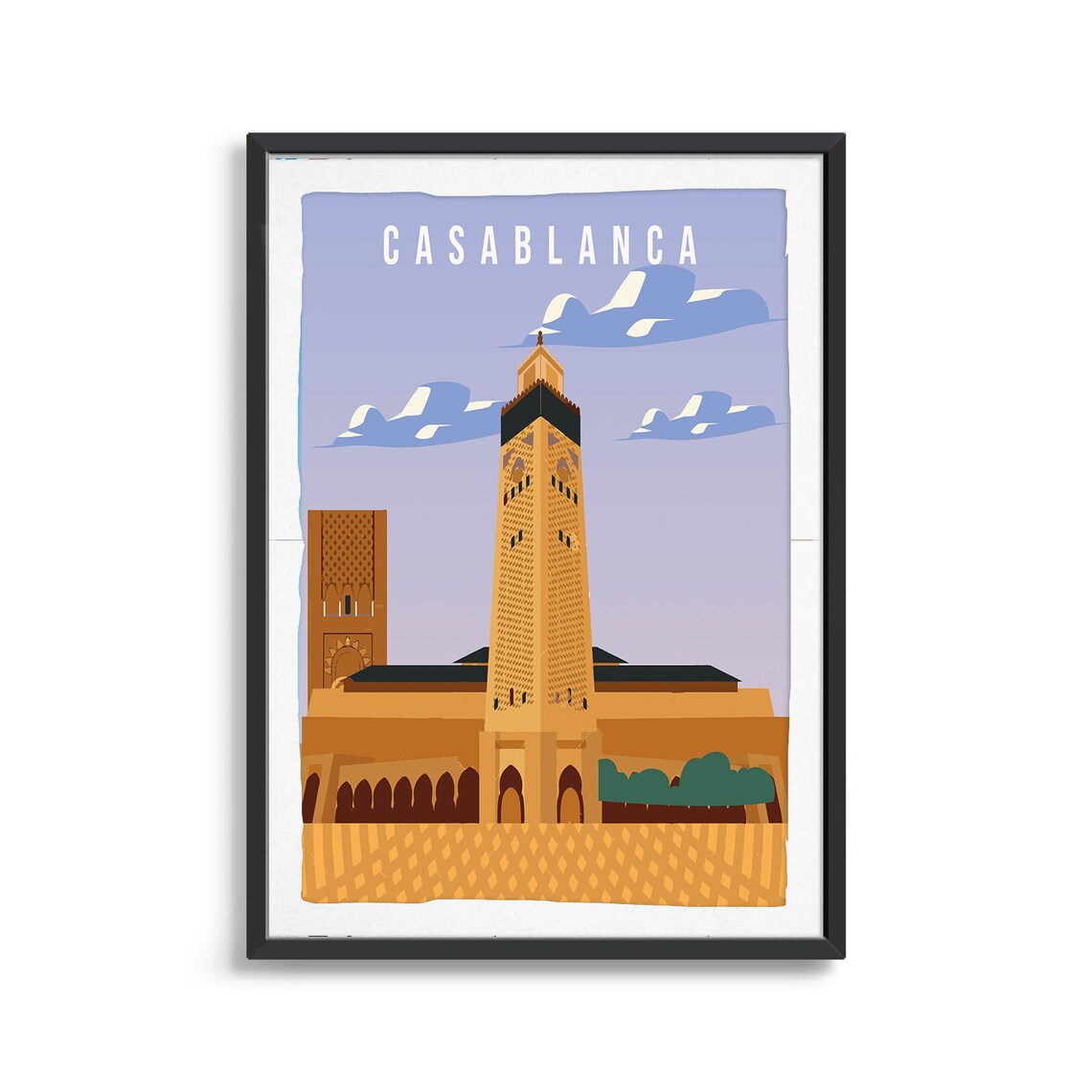 Casablanca City Poster, Travel Art Print - Image 2