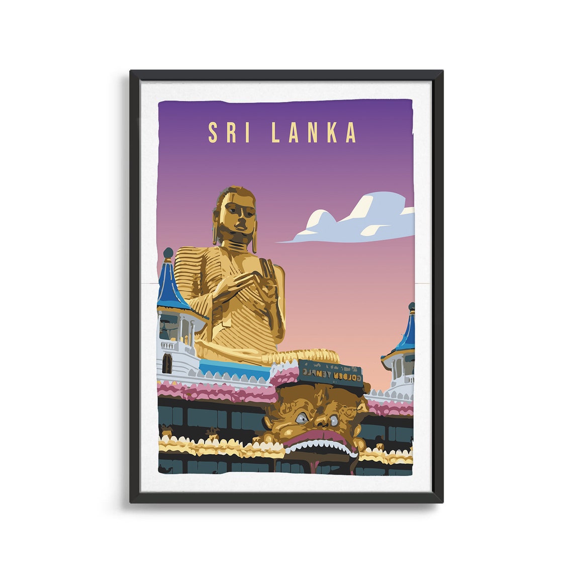 Sri Lanka Country Poster Country Art Country Wall Art Country Print Country Poster Country Print Travel Gift Travel Illustration - Image 2