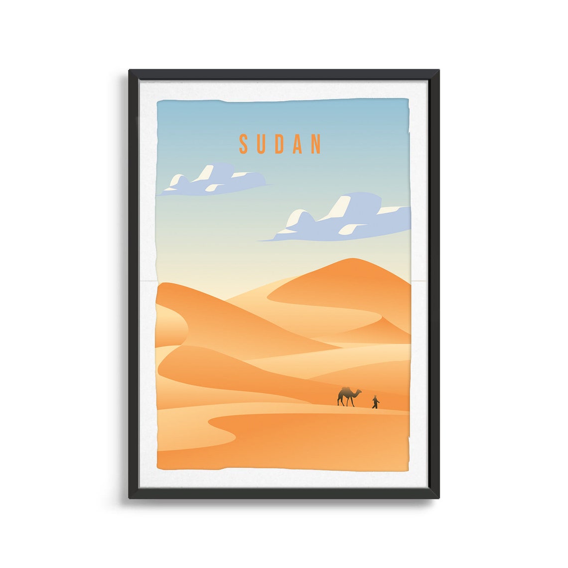 Sudan Country Poster Country Art Country Wall Art Country Print Country Poster Country Print Travel Gift Travel Illustration
