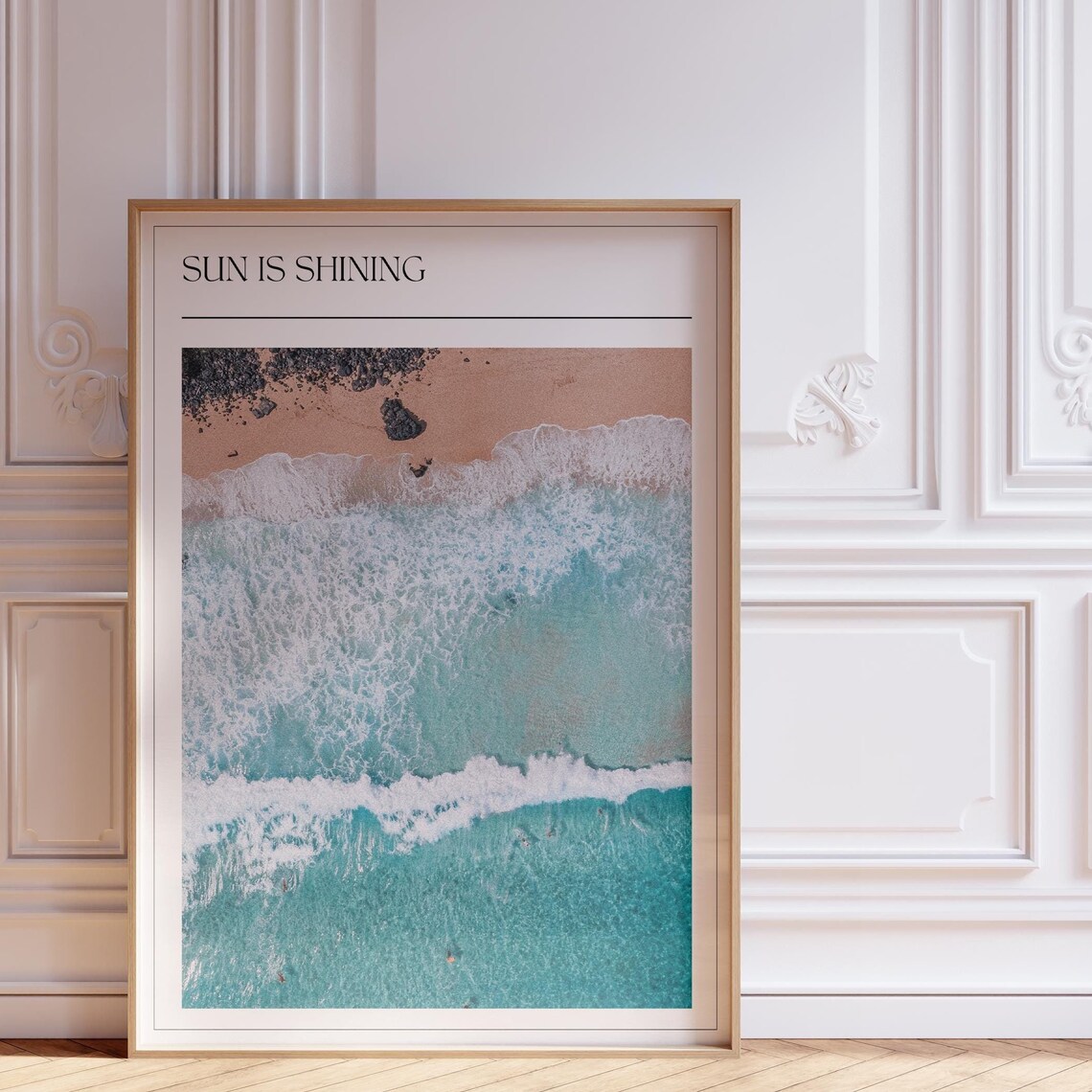 Vintage Surf Poster, Beach and Ocean Wall Art