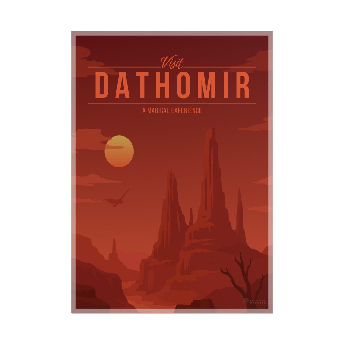 Dathomir Galactic Travel Poster, Sci-Fi Art Print