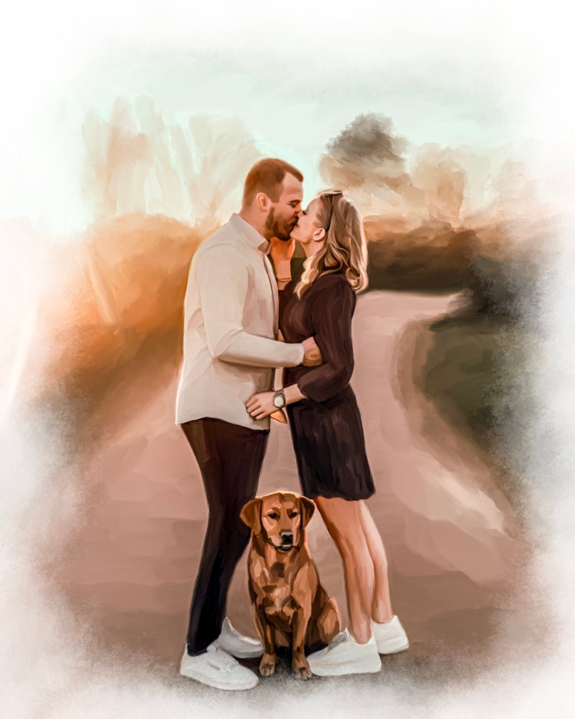 Painting From Photo Loved One Portrait From Photo Combine Photos Add Deceased Loved One To Photo Custom Family Portrait Combine Picture - Image 2
