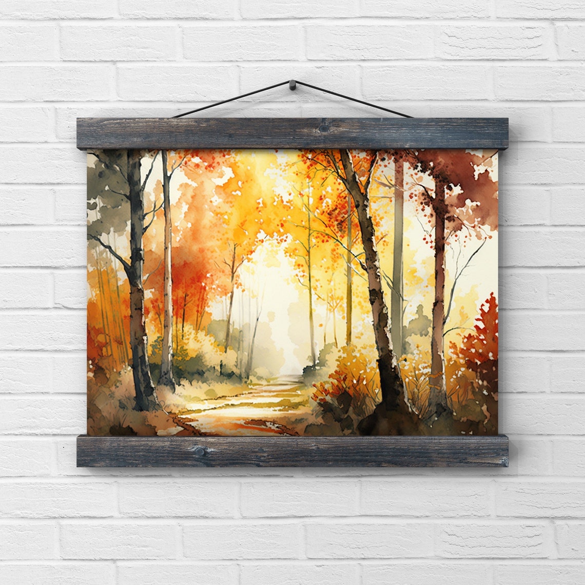Forest Sketch Design, Fall Wall Art - Image 2