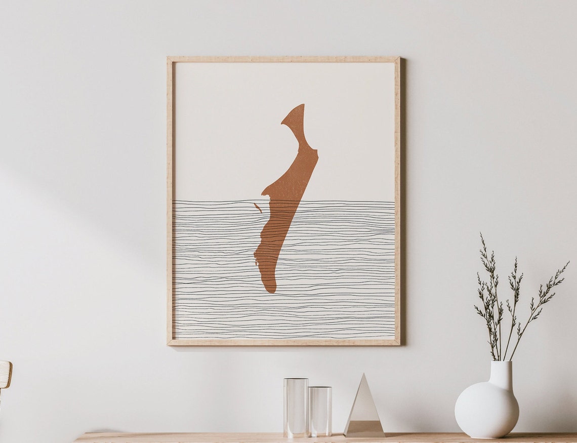 Fraser Island Art Print Boho Wall Australia Travel Poster Decor Gift