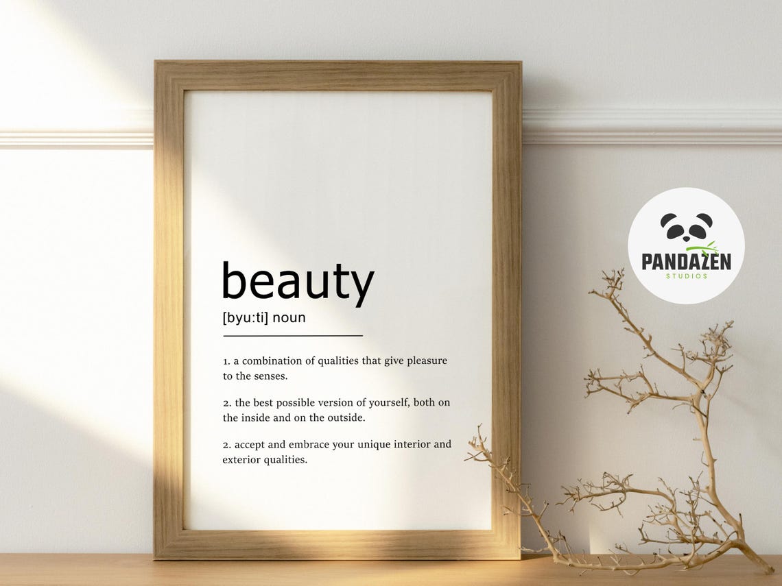 Beauty Definition Best Version Of Yourself Affirmation Art Poster - Image 6