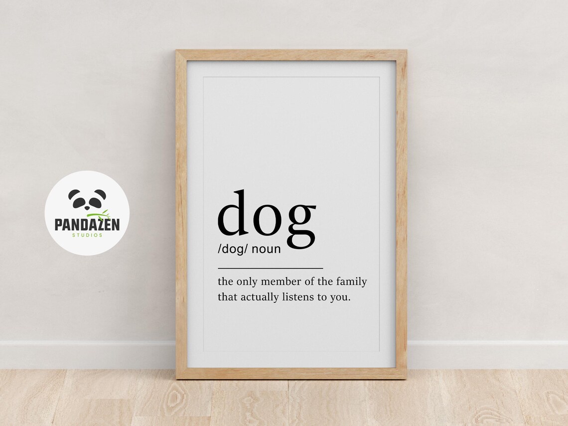 Dog Dictionary Print, Dog Definition Wall Art - Image 2