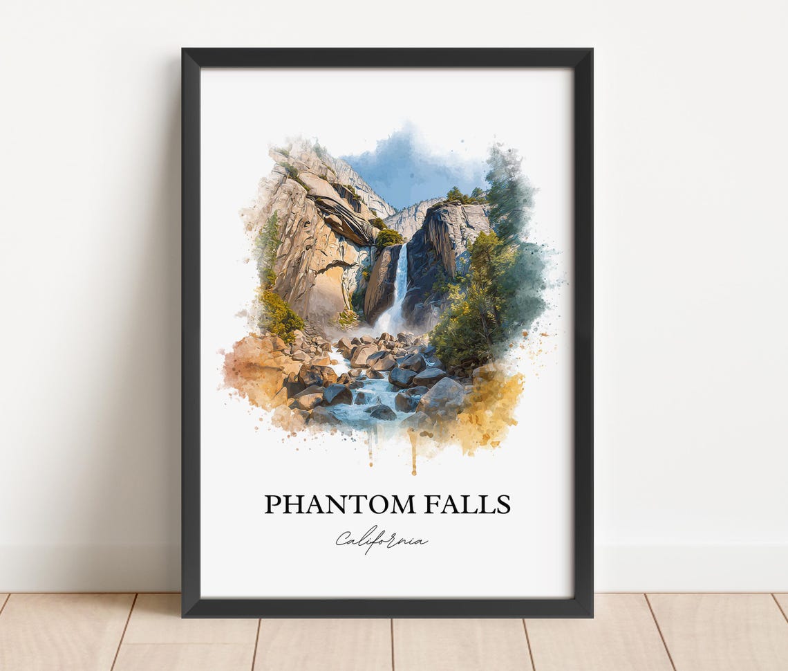 Scenic Phantom Falls Oroville California Granite Waterfall Poster - Image 5