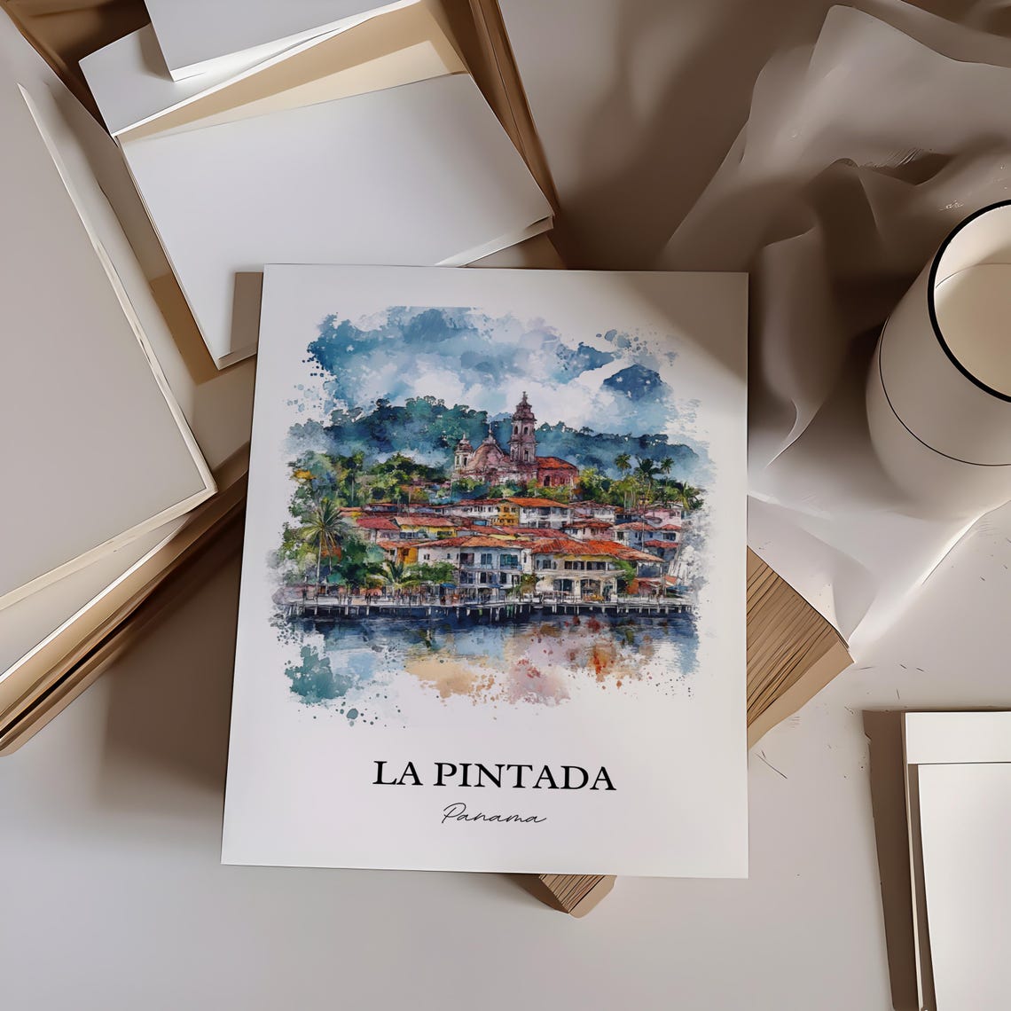 La Pintada Wall Art Panama Print Watercolor Gift Travel Poster Housewarming - Image 3