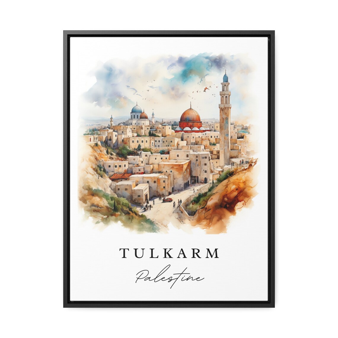 Tulkarm Palestine Wall Art Print, Custom Text - Image 3