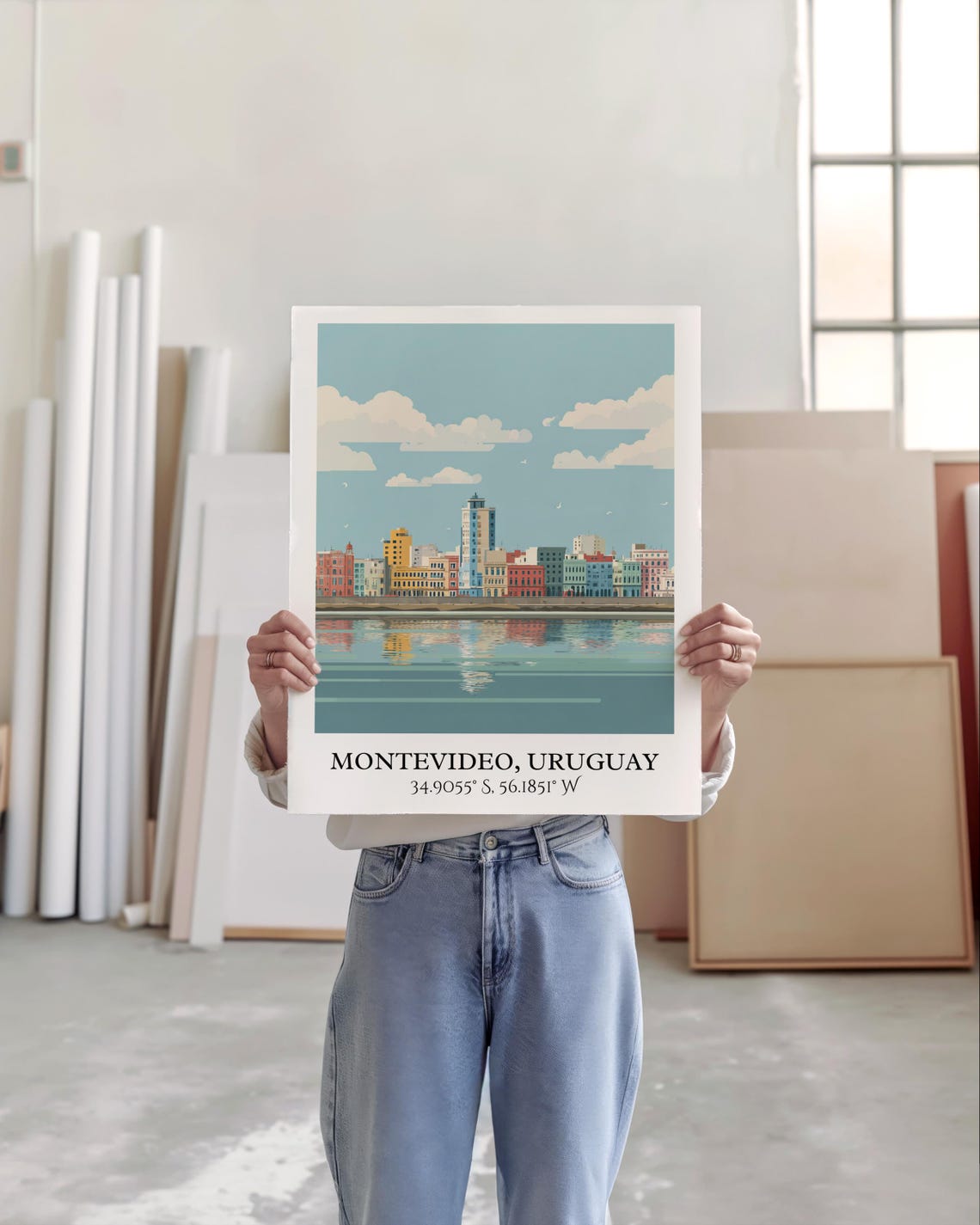 Montevideo Art Retro Travel Home Decor Uruguay Gift Prints Housewarming - Image 5