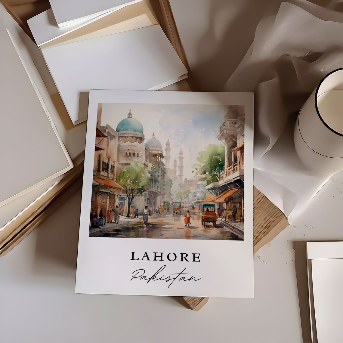 Lahore Pakistan Personalized Travel Poster - Image 6