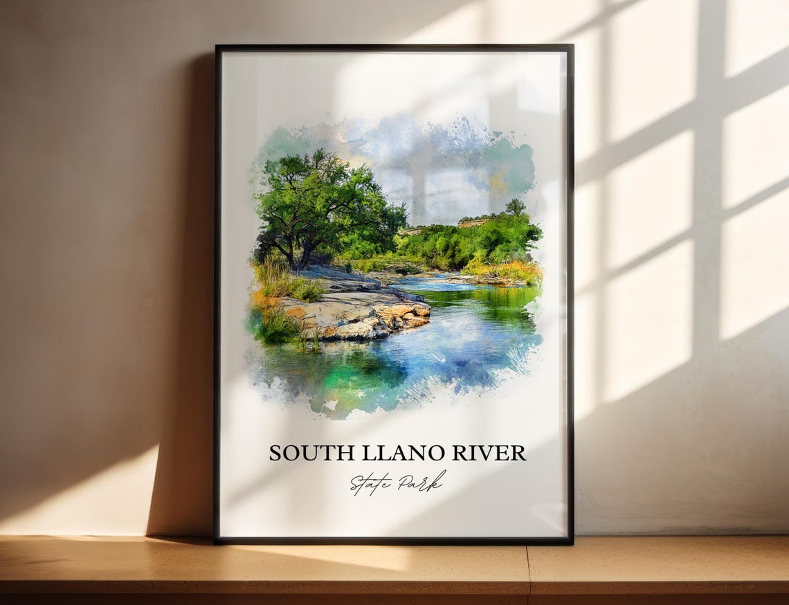 South Llano River State Park Texas Crystal Clear River Water Poster