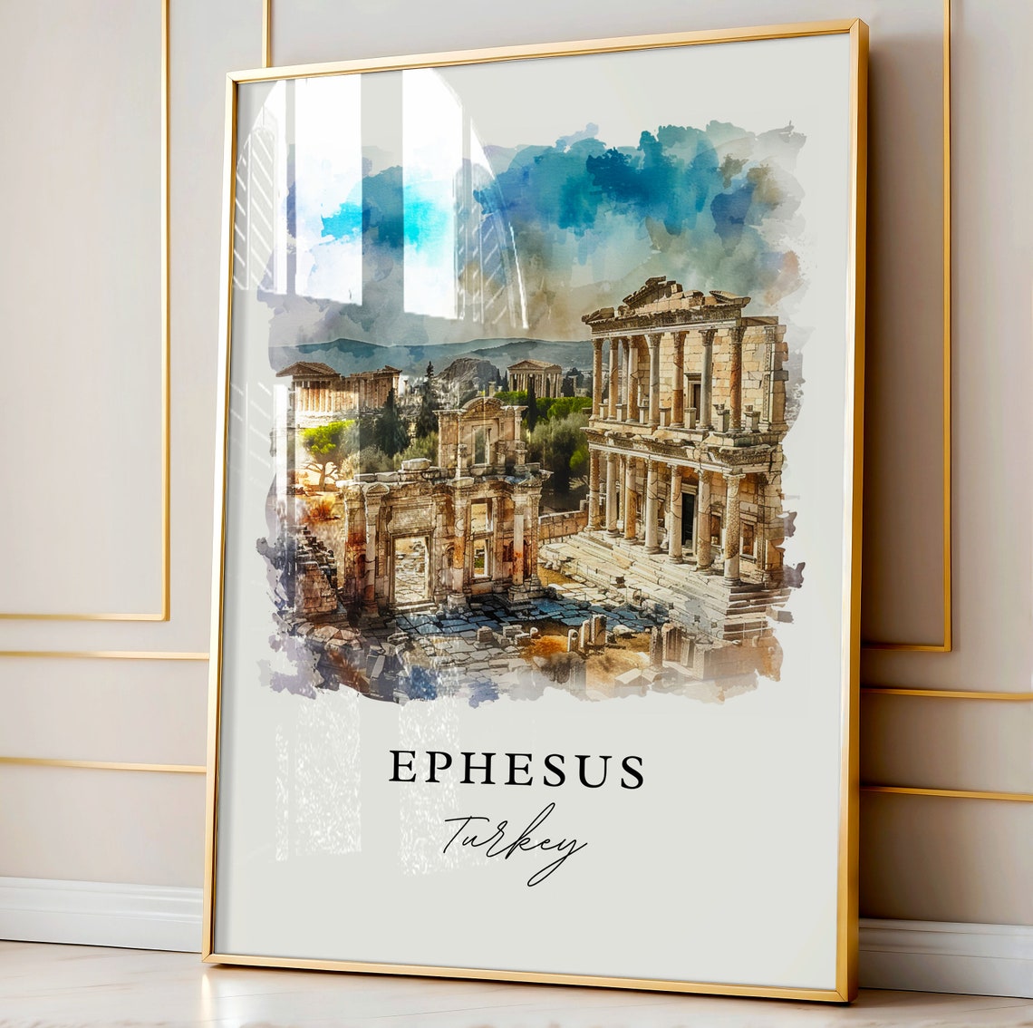 Ephesus Seluk Gift Travel Poster - Image 3