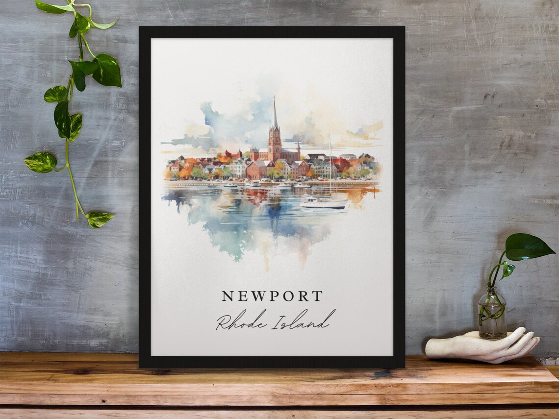 Newport, Rhode Island Traditional Travel Poster