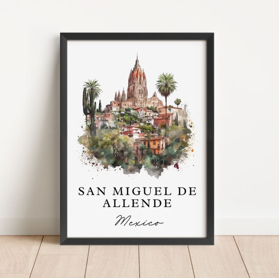 San Miguel De Allende Travel Poster, Custom Text
