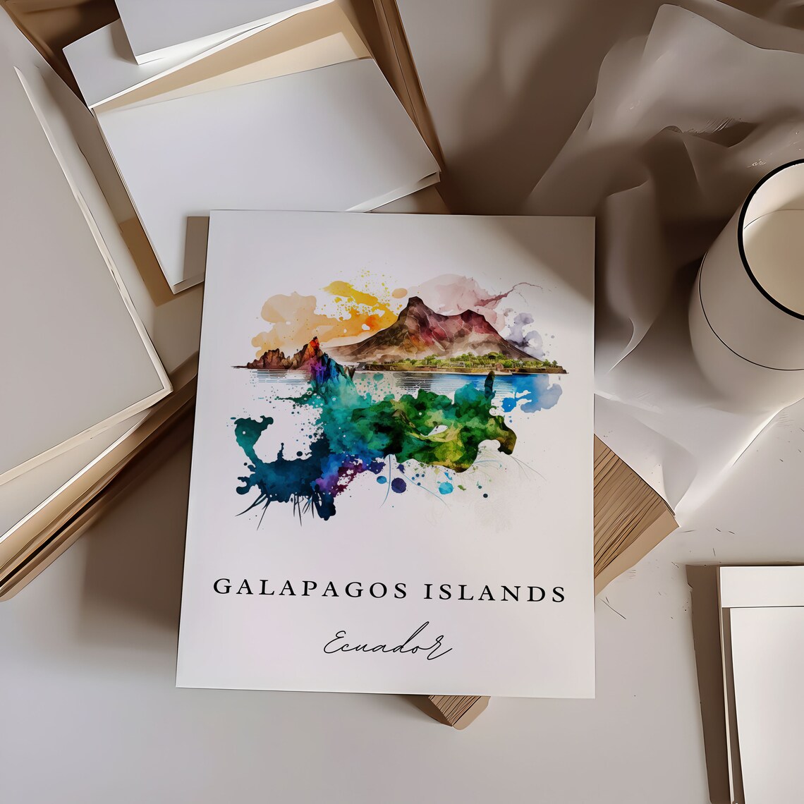 Galapagos Islands Custom Text Travel Poster - Image 6
