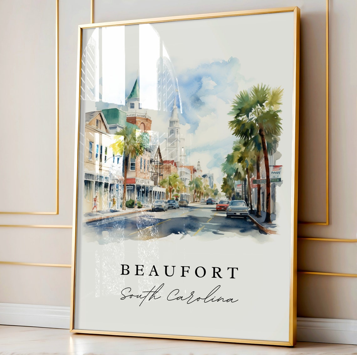 Beaufort SC Travel Poster Print, South Carolina - Image 4